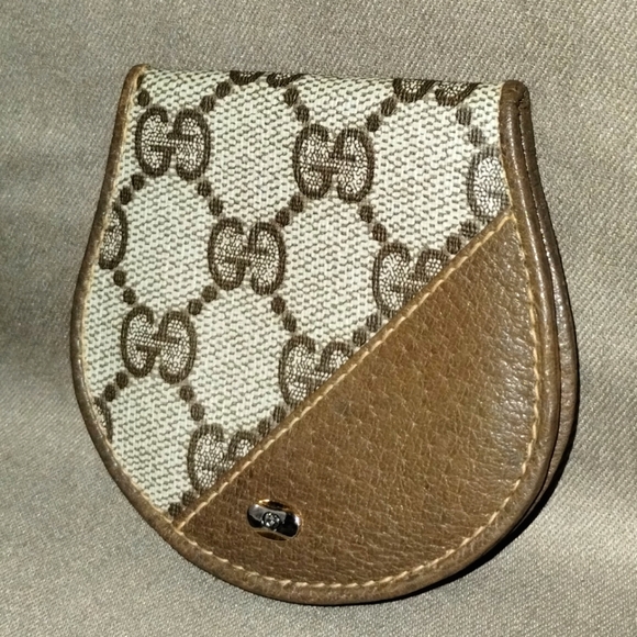 RARE VINTAGE GUCCI ACCESSORY COLLECTION COIN POUCH SNAP CLOSURE AUTHENTIC - Picture 2 of 14
